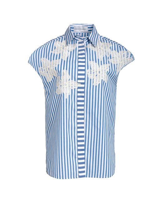 Silvia Tcherassi Blue Maribel Cotton Shirt