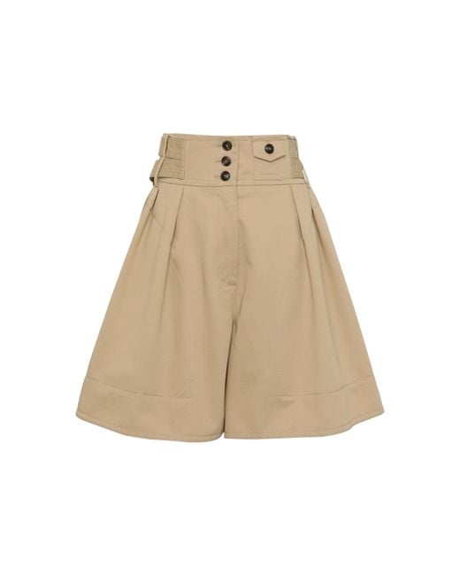 Zimmermann Natural Rebellion Cotton Cargo Shorts