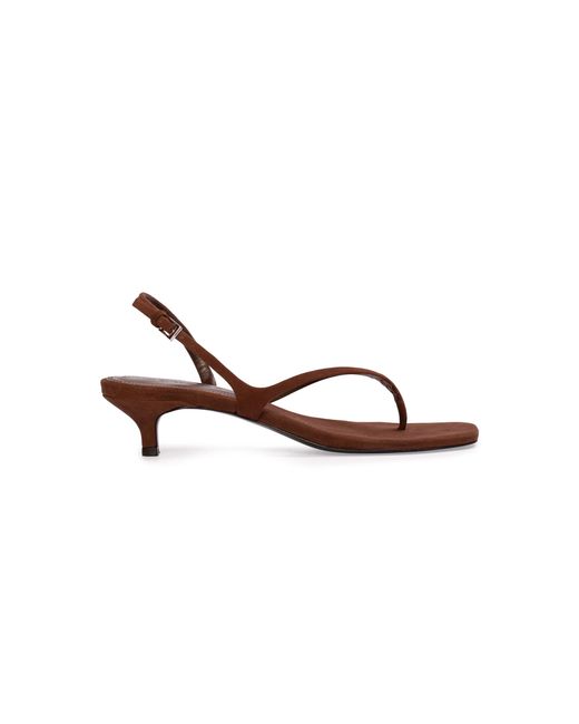 Black Suede Studio Brown Mehak Suede Sandals