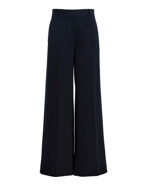 The Row Blue Dender Wool Pants