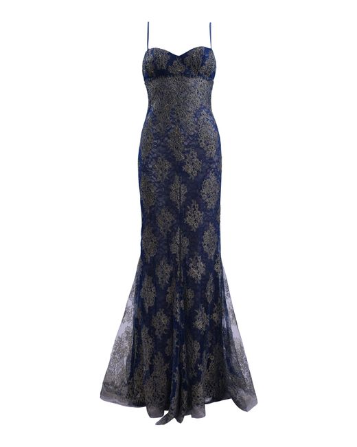 Francesca Miranda Blue Bruma Maxi Dress