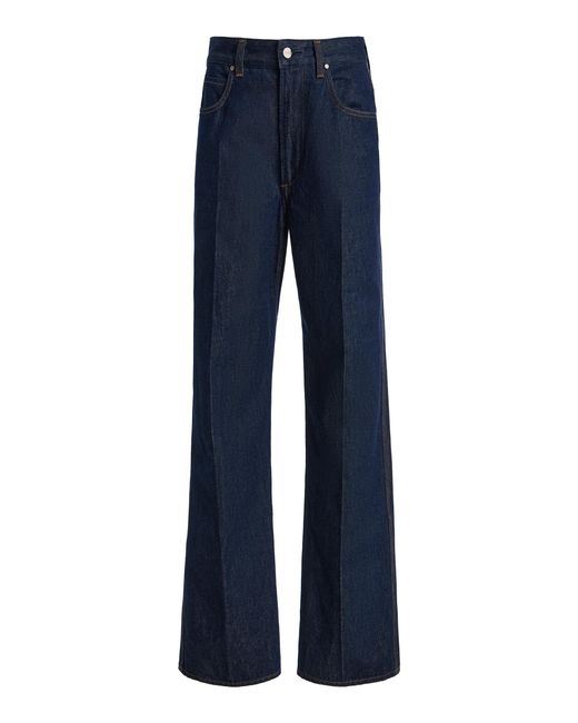 Agolde Blue Morgan Rigid Mid-rise Straight-leg Jeans