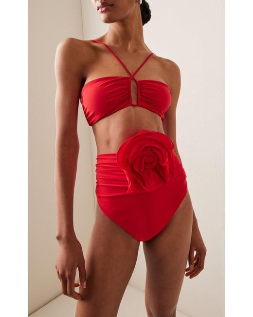 Magda Butrym Red Bikini Top