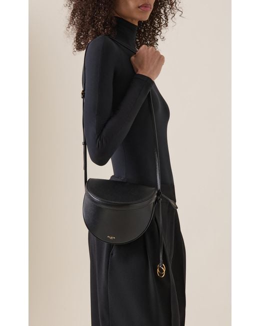 Alaïa Black Le Click Leather Crossbody Bag