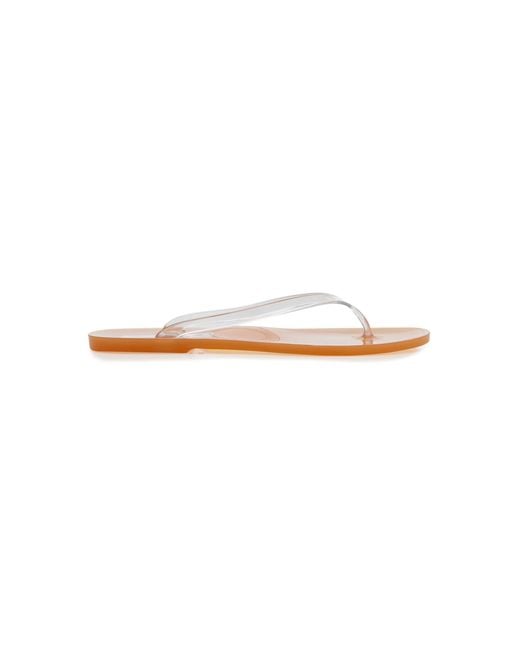 Christopher Esber White Jo Pvc Flip Flop Sandals