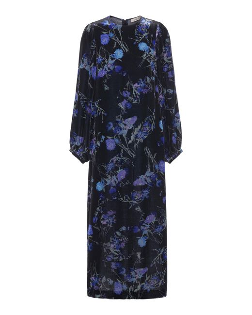 Dorothee Schumacher Flowers All Over Printed Maxi Dress in Floral (Blue ...