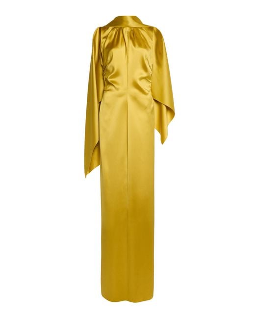 Lanvin Yellow Scarf-Detailed Gown