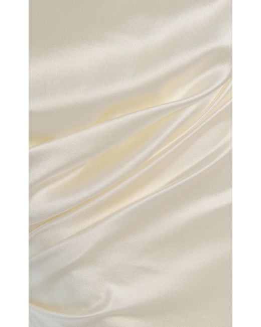 STAUD Exclusive Phare Stretch-Silk Dress in Natural | Lyst Canada