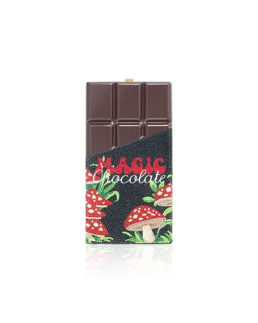 Judith Leiber White Magic Chocolate Candy Bar Clutch