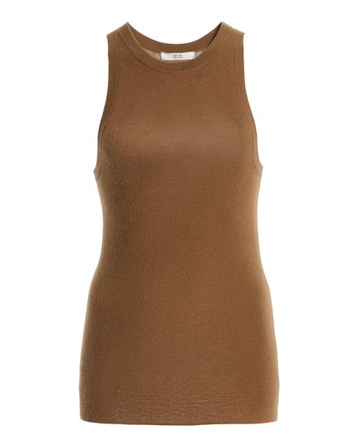 Co. Brown Cashmere Tank Top