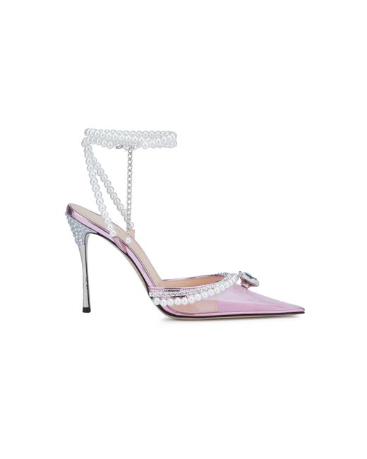 Mach & Mach Diamond Of Elizabeth Pvc High Heels in Pink | Lyst UK