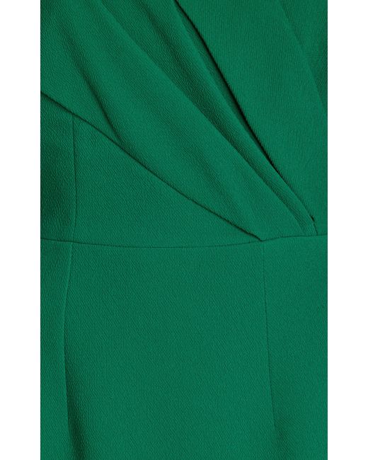 Emilia Wickstead Green Arina Textured Midi Dress