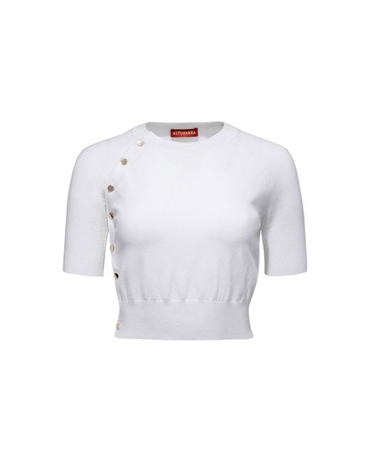 Altuzarra White Mini Minamoto Knit Sweater