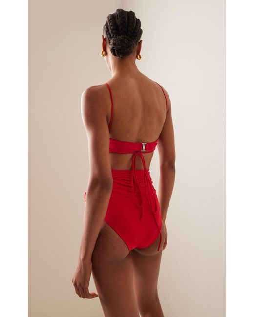 Magda Butrym Red Bikini Top