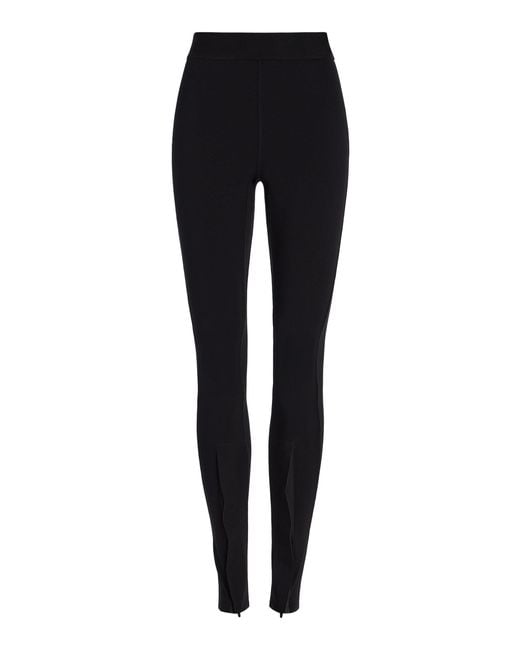 Wardrobe NYC Black Opaque Front Zip Legging