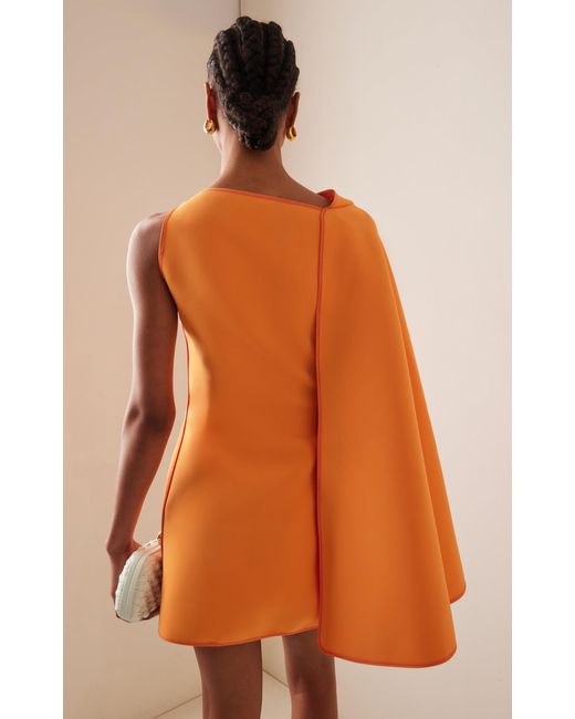Maticevski Orange Exclusive Prefix Bonded Dress