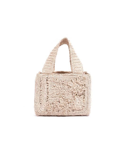 Emm Kuo Natural Cooper Raffia Tote Bag