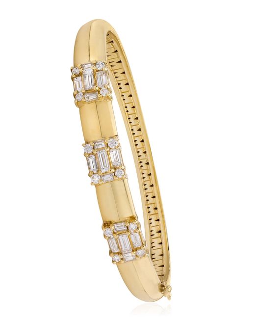 Mindi Mond New York Metallic Clarity 18K Diamond Bangle