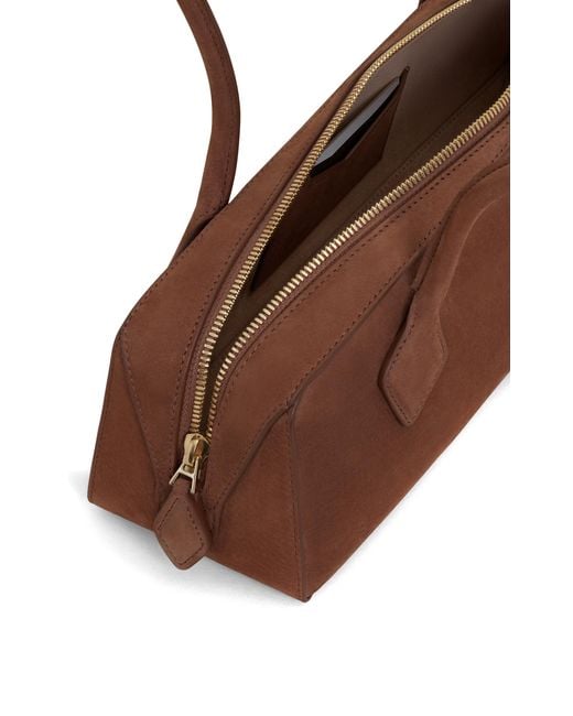 Alaïa Brown Le Teckel Medium Nubuck Bag