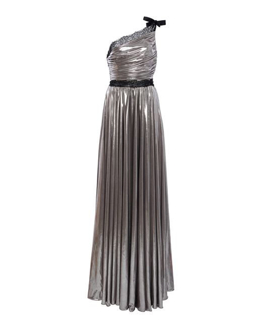 Giambattista Valli White Asymmetric Liquid Dress