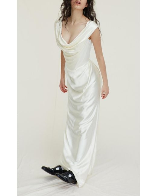 Vivienne Westwood Long Cocotte Dress in White | Lyst