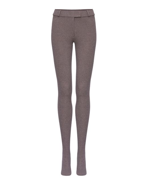 Magda Butrym Gray Mid-Rise Stretch-Wool Skinny-Leg Pants