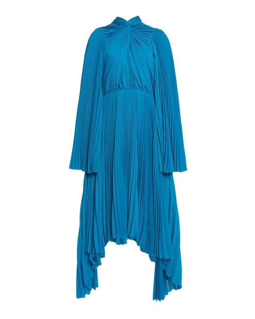 balenciaga blue dress