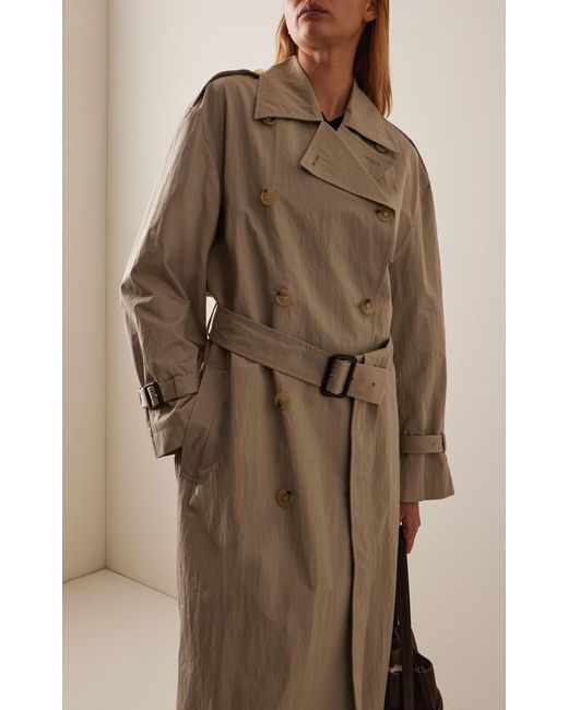 Totême  Natural Cotton-Blend Trench Coat