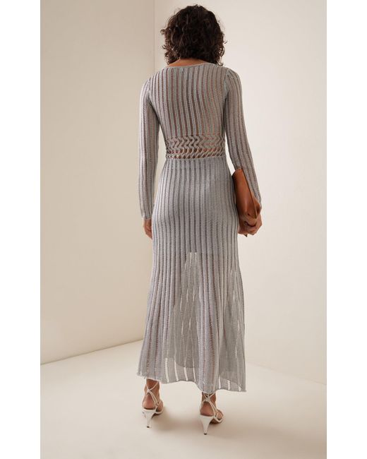 Significant Other Gray Adley Knit Maxi Dress