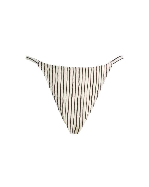 Medina Swimwear White Exclusive La Isla Solstice Bikini Bottom