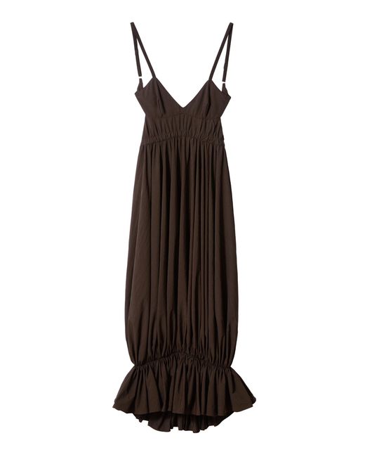 Jacquemus Brown The Alivu Sleeveless Midi Dress