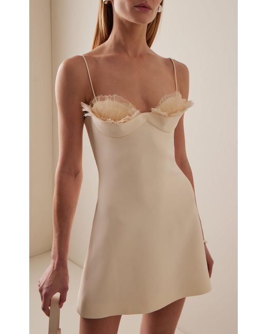 women's white mini dress Kit White Drop Waist Mini Dress