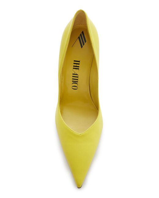 The Attico Yellow Cheope Leather Pumps