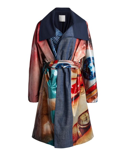 Christopher Esber Blue Adaption Cocoon Coat