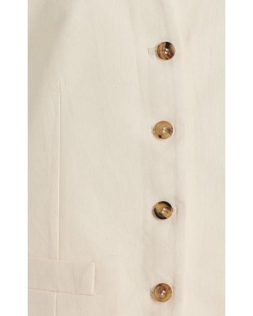 Miu Miu Natural Layered Cotton Vest
