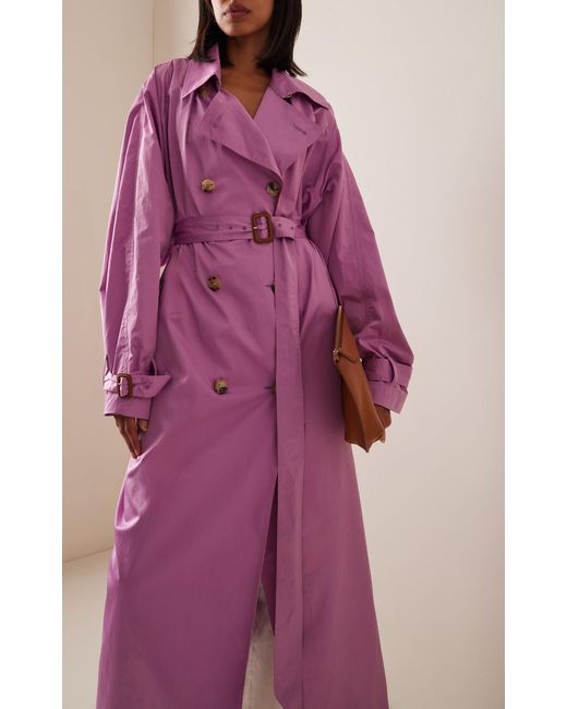 Isabel Marant Purple Edenna Trench Coat