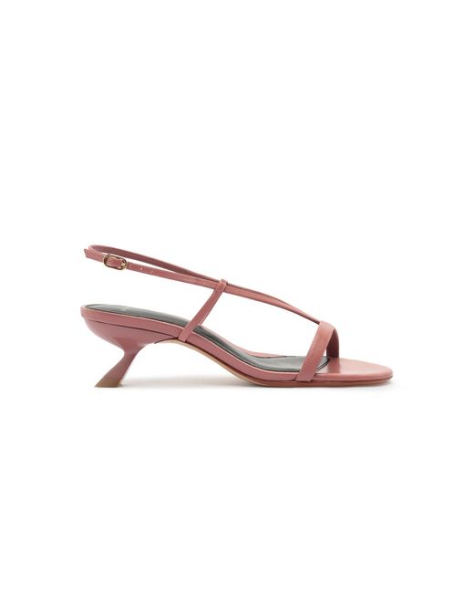Alexandre Birman Pink Ali Leather Sandals