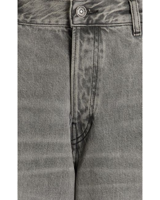 Haikure Gray Bethany Rigid Drop-rise Wide-leg Jeans