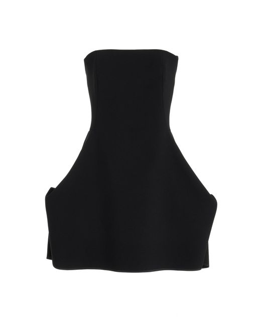 Maticevski Black Granada Strapless Mini Dress