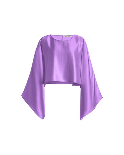 Third Form Purple Threshold Satin Top