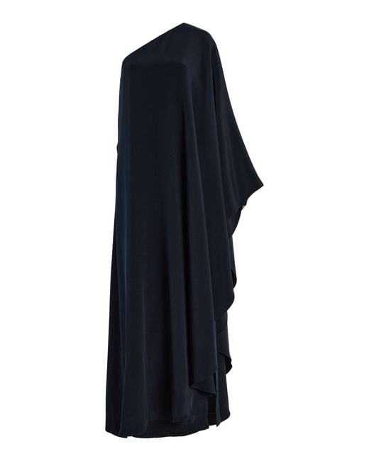 Adam Lippes Blue Solene Silk Crepe Dress