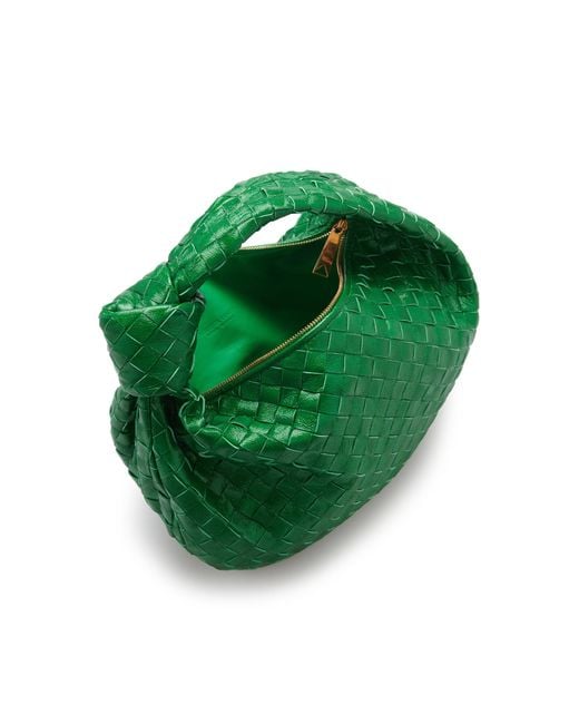 Bottega Veneta Green The Teen Jodie Intrecciato Leather Bag