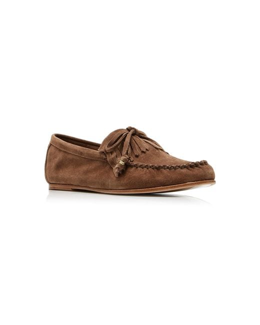 Frēda Salvador Brown Celeste Suede Loafers