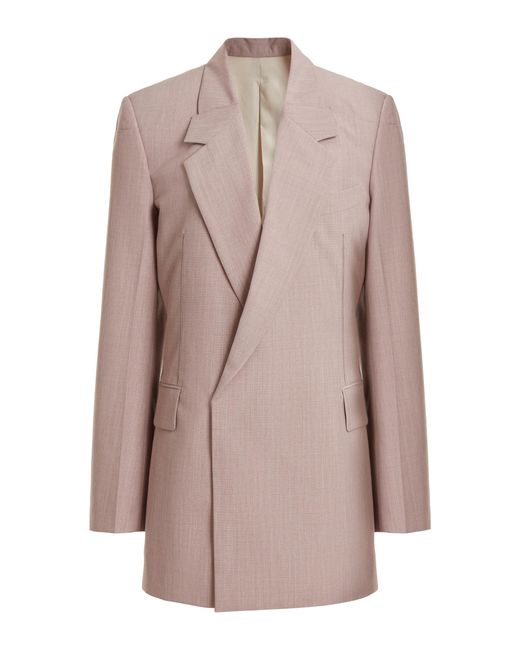Victoria Beckham Pink Mini Blazer Dress