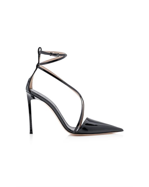 Tom Ford White 105Mm Patent Leather Lia Pump