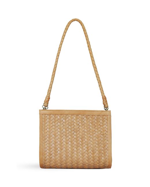 Bembien Natural Cece Handmade Woven Leather Shoulder Bag