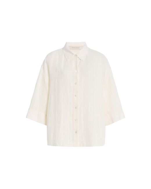 FAVORITE DAUGHTER White The Off Duty Linen Shirt