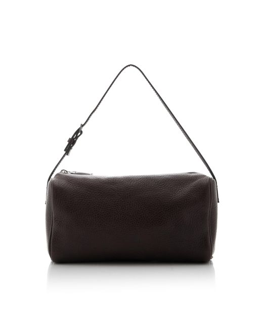 The Row Black 90's Leather Top Handle Bag