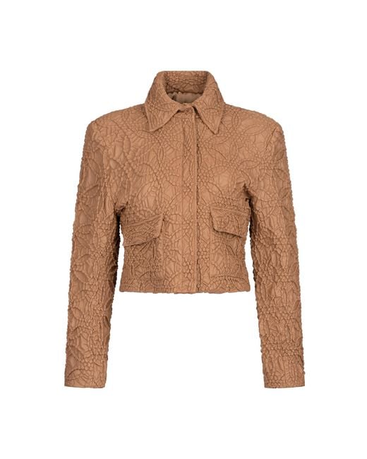 Silvia Tcherassi Natural Perla Embroidered Jacket