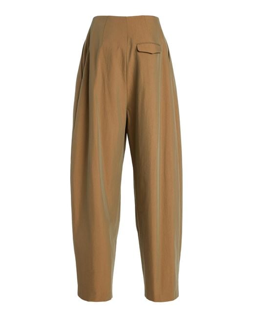 Ashlyn White Blaine Paneled Cotton Balloon Pants